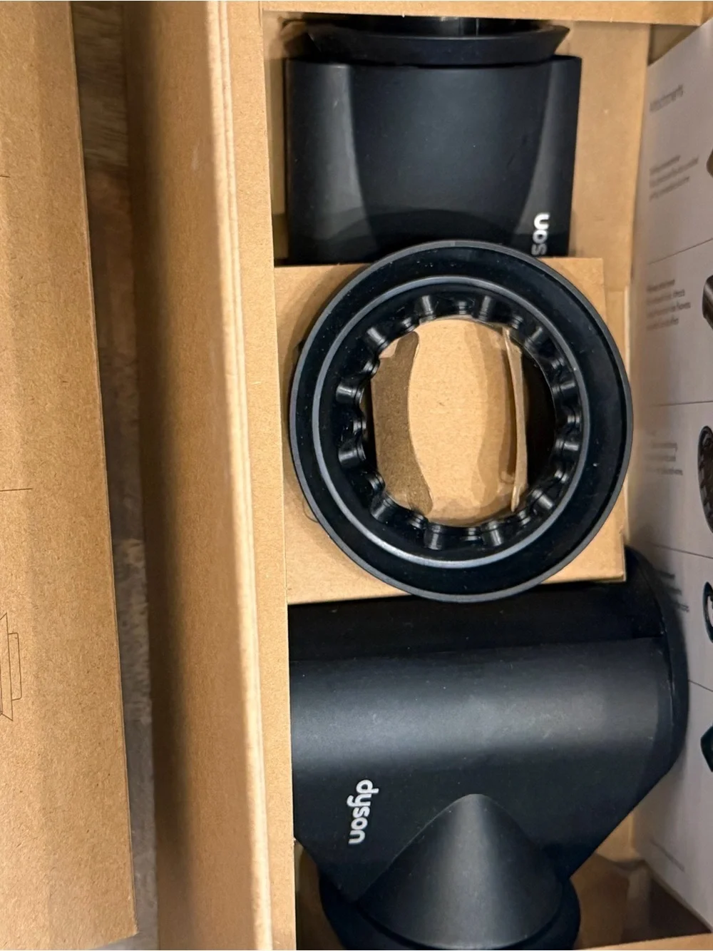 Dyson Hair Dryer in Navy with Gold Accent